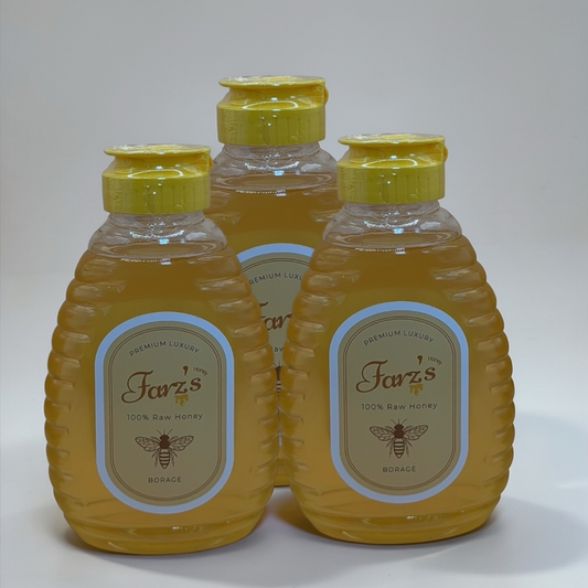 SET OF THREE BORAGE HONEY BOTTLE (450g)